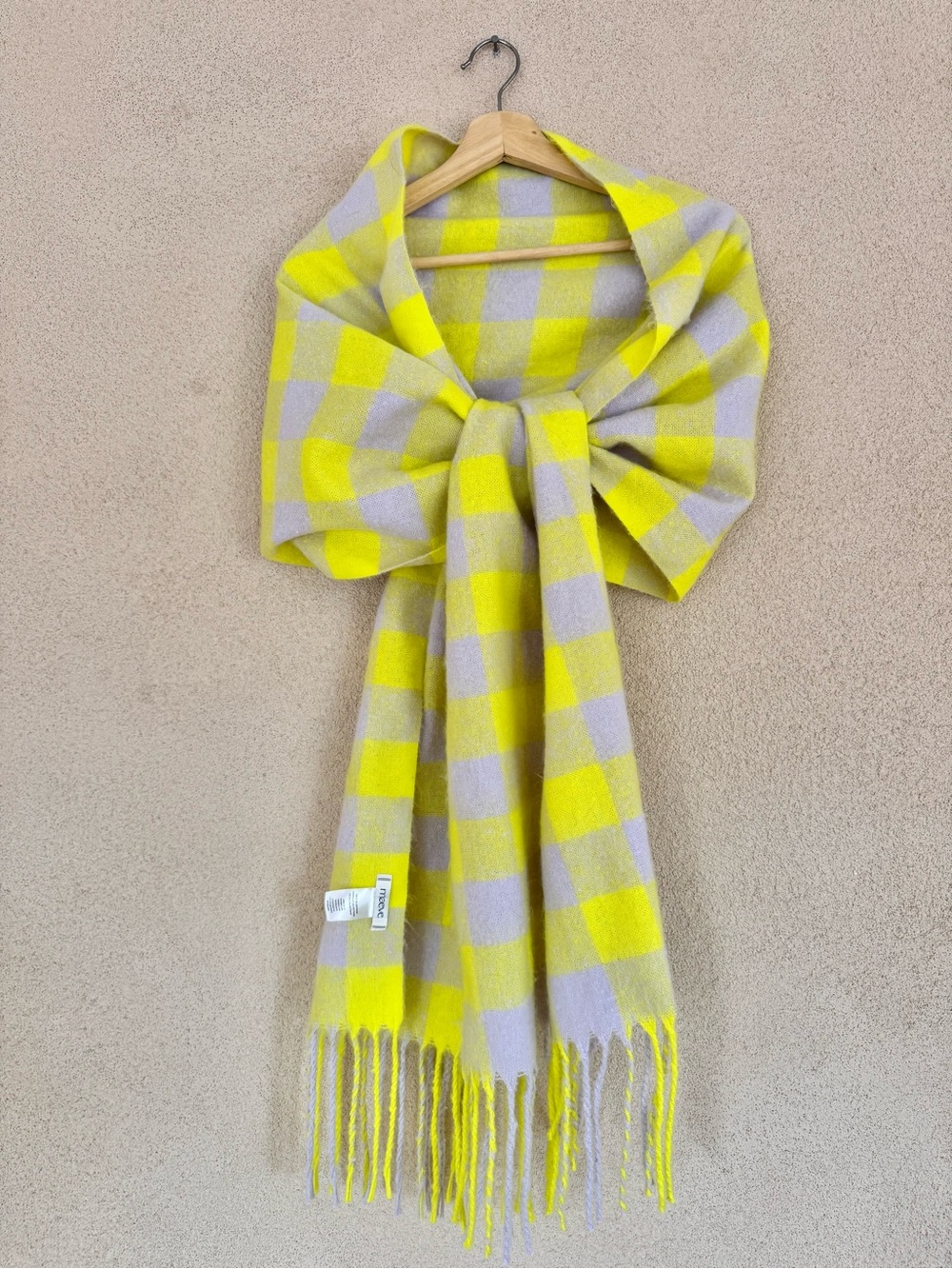 Maeve Brushed Gingham Checked Scarf/Wrap from Anthropologie